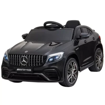 Aosom 12V Ride On Toy Car For Kids With Remote Control, Mercedes Benz AMG GLC63S Coupe, 2 Speed, with Music, Electric Light, Black