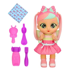Cry Babies Bella's Morning Routine Interactive 13.6" Baby Doll with 25+ Baby Sounds and Interactive Accessories
