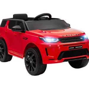 Qaba Land Rover Discovery Sport Licensed 12V Kids Ride on Car, Battery Powered Toy Car w/ Remote Control Soft Start, LED Lights, Music Horn, Red