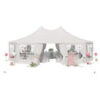 EROMMY 29x23 White Wedding Tent