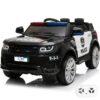 Land Rover-Style Ride-On Police Car (12V) - Black
