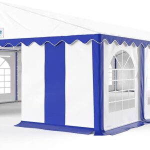 20' x 40' Heavy Duty Party Tent - Stripe Blue&White