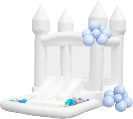 White Castle Inflatable Bounce House – Magical Jumping Fun for Kids