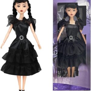 11.5" Addams Doll – Elegantly Spooky Collectible with Gift Box