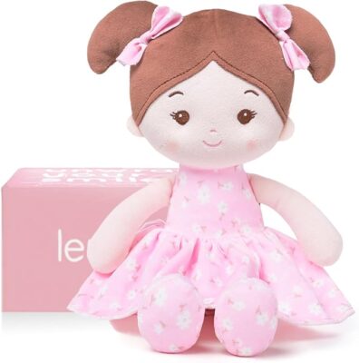 FloraBelle 12" My First Baby Rag Doll – Soft & Snuggly First Doll for Toddlers