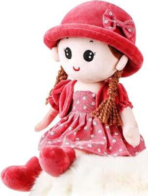Adorable Baby Girl Rag Doll - Soft Cuddly Princess Doll - Perfect First Doll & Keepsake Gift | Age 0+