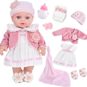 12" Adorable Baby Doll Playset – Complete Nurturing Kit for Little Caregivers