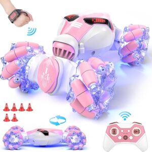 Gesture-Sensing RC Stunt Car - 360° Flips, LED Eyes & Music | Ultimate Action Toy for Kids 8+