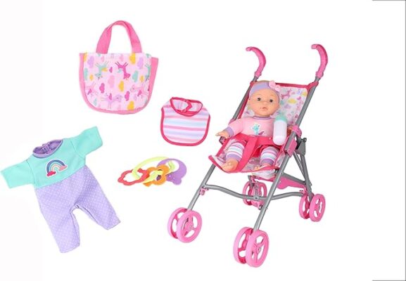 Dream Collection Baby Doll Care Gift Set – Complete Nurturing Playtime