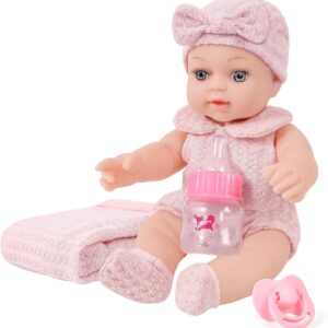 12" Realistic Adoption Baby Girl Doll Playset – Complete Nurturing Experience