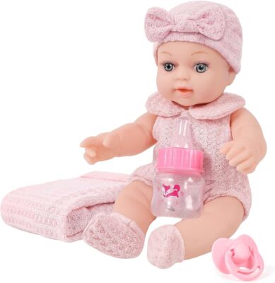 12" Realistic Adoption Baby Girl Doll Playset – Complete Nurturing Experience