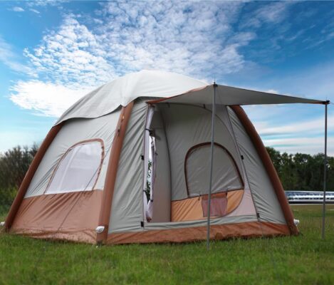 Upgrade Inflatable Camping Tent with Pump