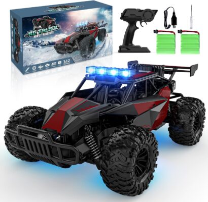 2.4GHz High-Speed RC Monster Truck - 33KM/H Off-Road Beast with LED Lights