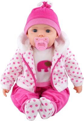 Bibi Doll - 20" Lifelike Soft Baby Doll with Sounds & Accessories - Realistic Playtime Companion | Ages 3+