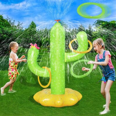Inflatable Cactus Sprinkler – Fun Outdoor Water Toy for Kids