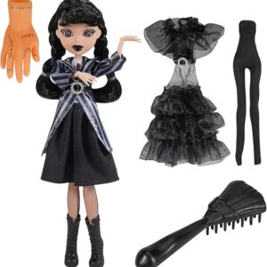 Girls Doll and Accessories, 10 inch Academy Uniform with Black Dress and Thing