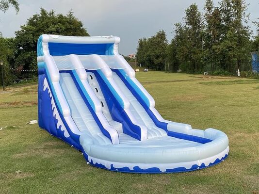 Large Inflatable Water Slide Swimming Pool Play Center,Triple Water Slides&Lightweight Premium Water Slide Bounce House 20.6x9.5x9.3Ft for Kids
