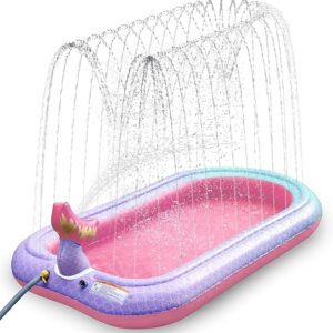 65" Mermaid Sprinkler & Splash Pad – Magical Water Play for Kids