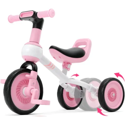 Kids Tricycle Pink 3-in-1