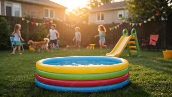 Sunny Splash Inflatable Kiddie Pool