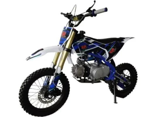 Maverick 125cc Petrol Off Road Teenager Blue Race Dirt Bike