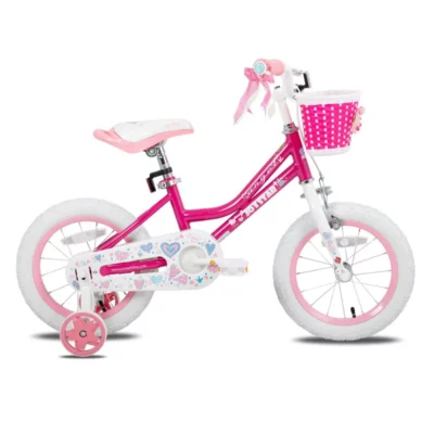 12" Red Girls Bike with Training Wheels |The Perfect First Bike for Little Adventurers (Ages 2-5)