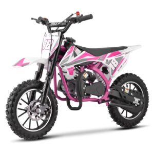 Girls Pink 2 Stroke 50cc Compact Dirt Bike Motorbike