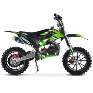 Assistant  Green Age 6-12 Chunky Tyre 49cc Petrol Compact Dirt Bike - Ready for Adventure