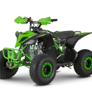 Green 8-14 Year Old 110cc Kids 4-Stroke Petrol Powered Quad Bike