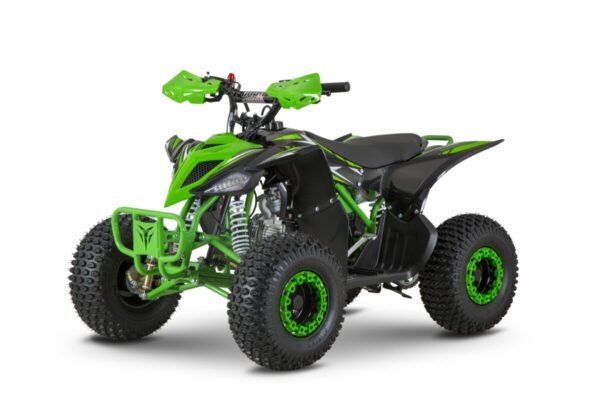 Green 8-14 Year Old 110cc Kids 4-Stroke Petrol Powered Quad Bike
