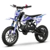 Age 6-12 Kids Blue-Storm Chunky Tyre 49cc Petrol Dirt Bike