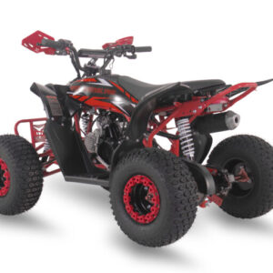 Red 8-14 Year Old 110cc Youth 4-Stroke Petrol Quad Bike