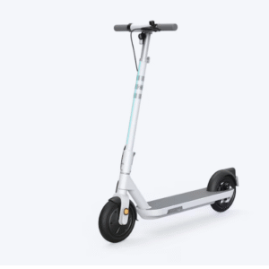 Flynama Foldable Electric Scooter with 18.6 Miles Max Operating Range and 15.5-MPH Max Speed- White