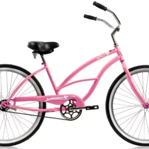 26" Pantera Women's Beach Cruiser – Smooth-Riding Comfort in Pink
