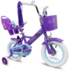 12" Pink Princess Bike – Perfect First Bicycle for Girls Ages 2-5
