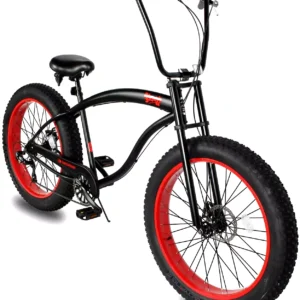 26" Fat Tire 7-Speed Slugo SS Beach Cruiser Bicycle