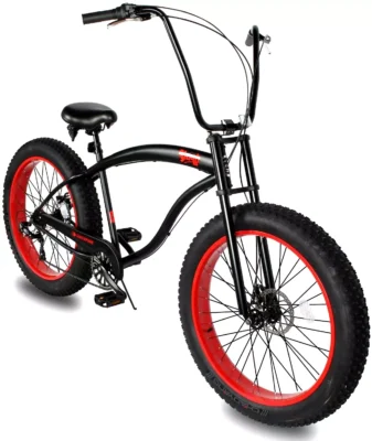 26" Fat Tire 7-Speed Slugo SS Beach Cruiser Bicycle